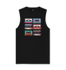 Black Cassette Mix Tape Mens Vest