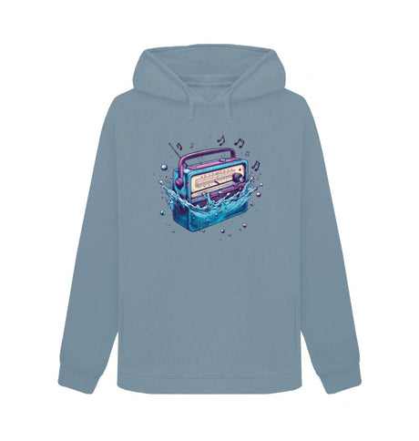Stone Blue Women's Sync Or Swim Hoodie