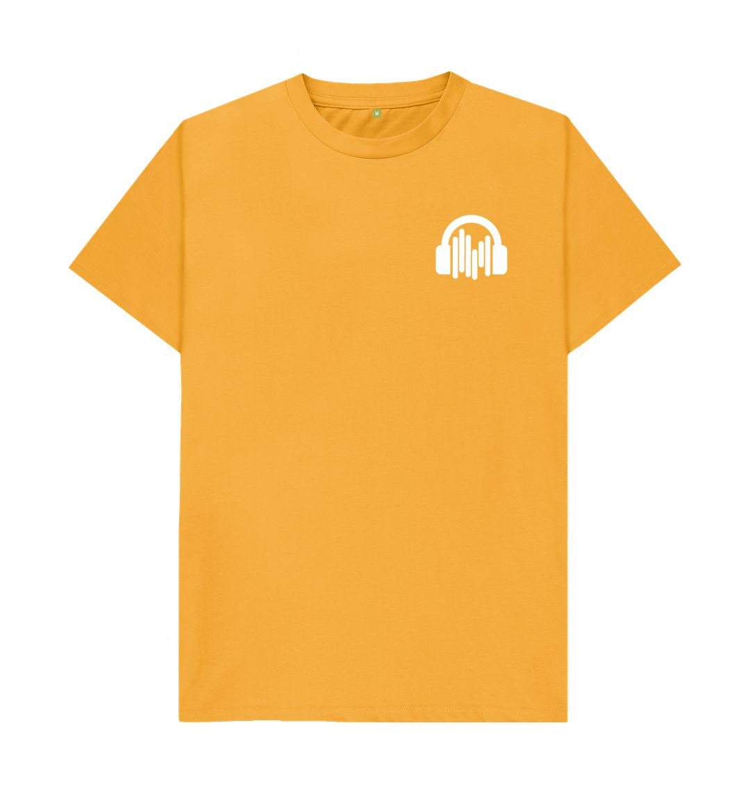 Mustard White SoundShirts Logo T-Shirt w\/ pocket style print