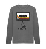 Slate Grey Printed Sweater Front