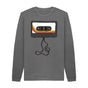 Slate Grey Mens Unwound Cassette Graphic Sweatshirt
