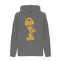 Slate Grey Drop Beats Not Bombs Sound Shirts Yellow Logo Mens Hoodie