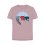 Mauve Womens Vinyl Record Mountain T-Shirt
