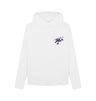 White Womens Cartoon Character Flying V hoodie