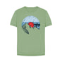 Sage Womens Vinyl Record Mountain T-Shirt
