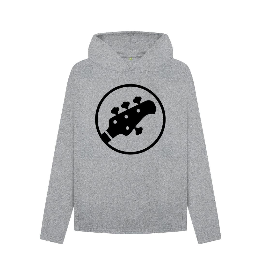 Athletic Grey Womens Stingray Guitar Head hoodie