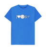 Bright Blue I Love Drum & Bass Graphic T-Shirt