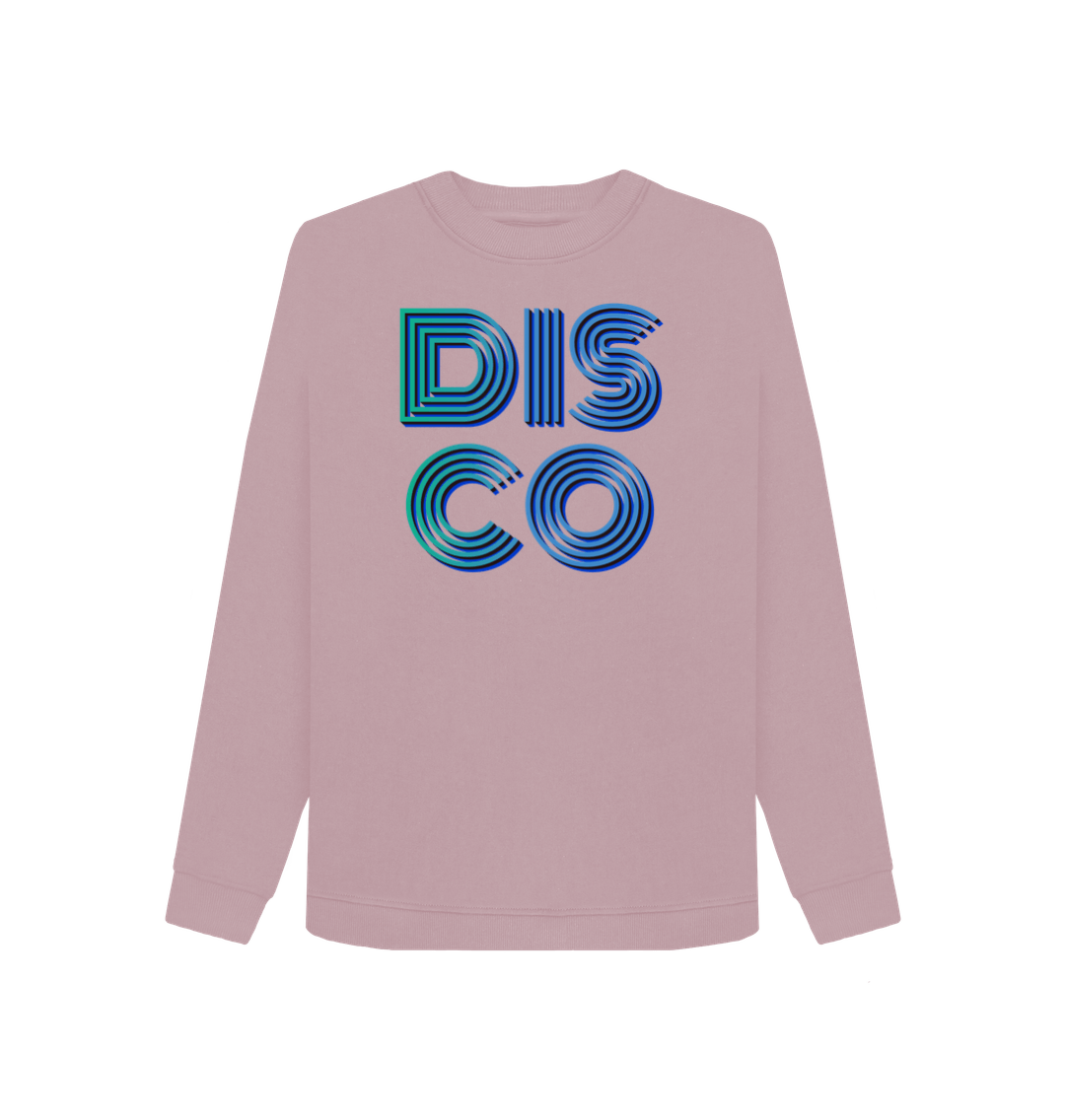 Mauve Printed Sweater Front