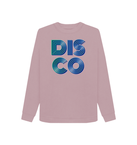 Mauve Printed Sweater Front