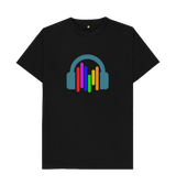 Black Printed T-shirt Front