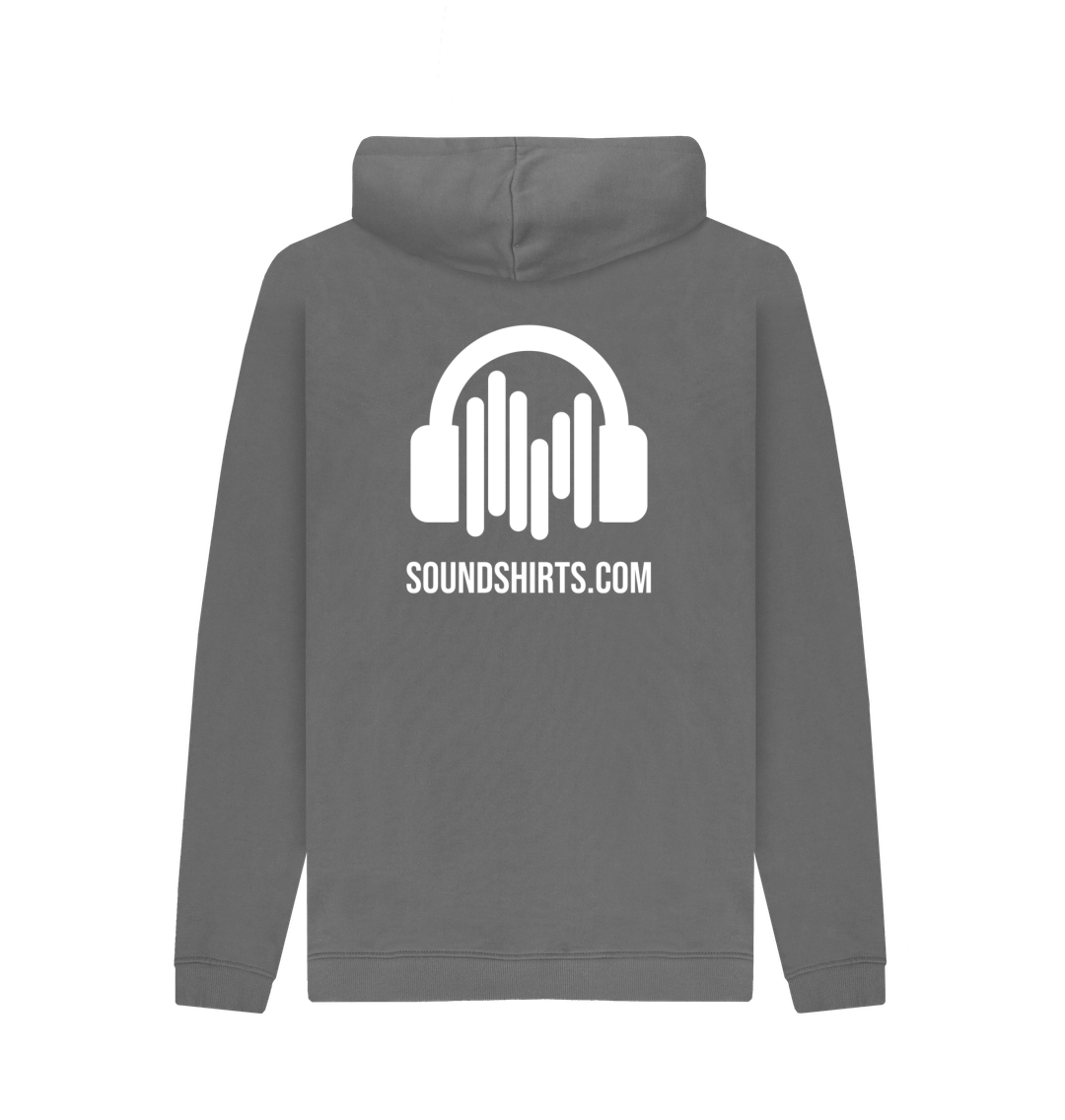 Slate Grey Printed Hoody Back