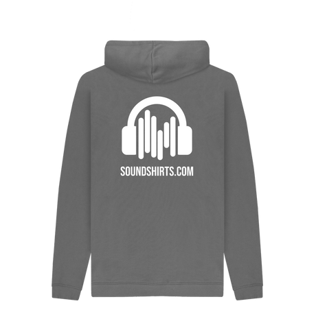 Slate Grey Printed Hoody Back