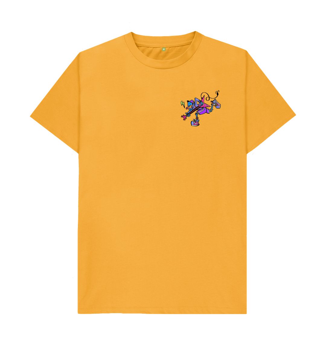 Mustard Cartoon Character Flying V T-Shirt