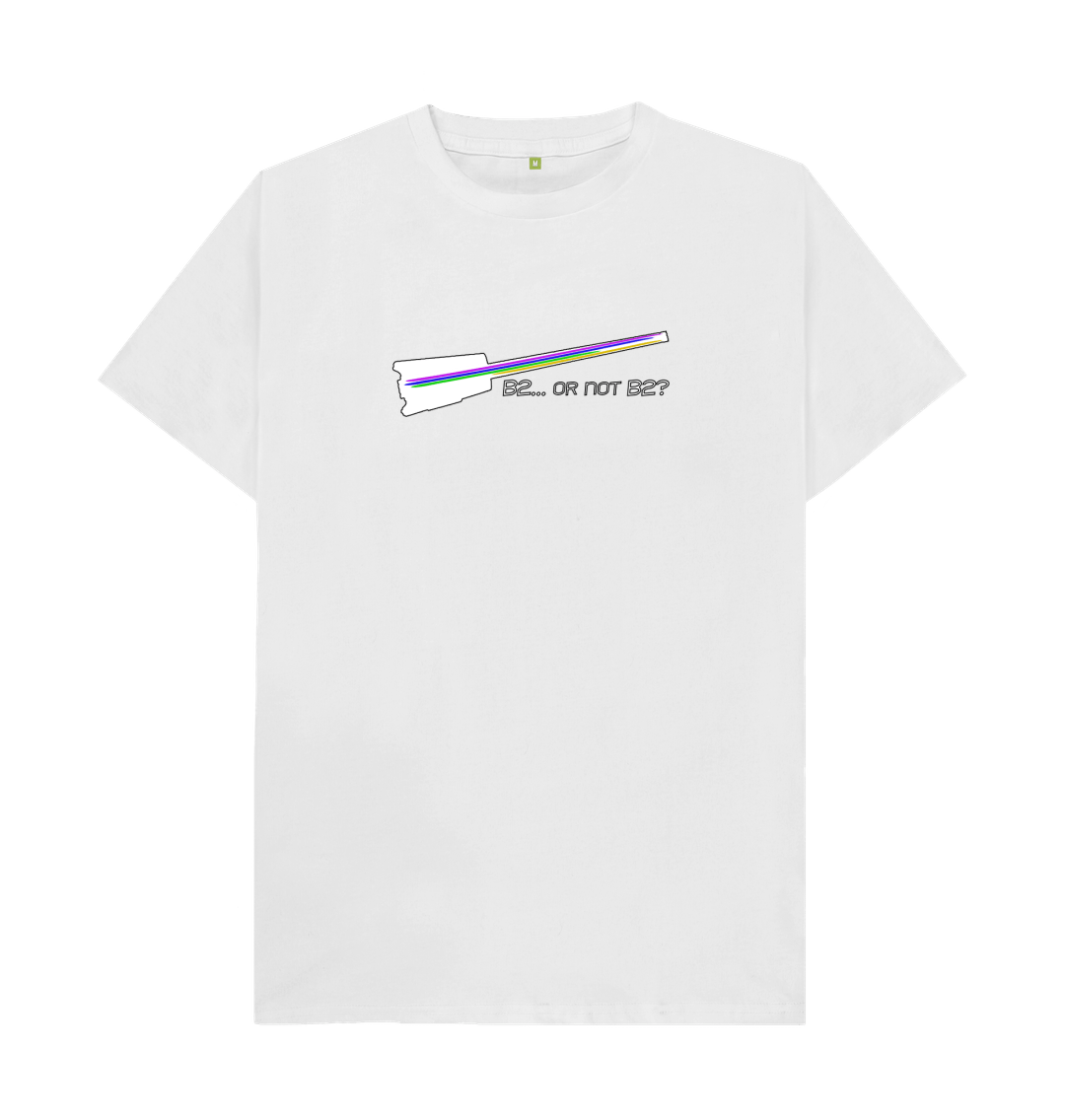 White \"B2... Or Not B2?\" Hohner B2 Bass Guitar Graphic Mens T-Shirt