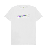 White \"B2... Or Not B2?\" Hohner B2 Bass Guitar Graphic Mens T-Shirt
