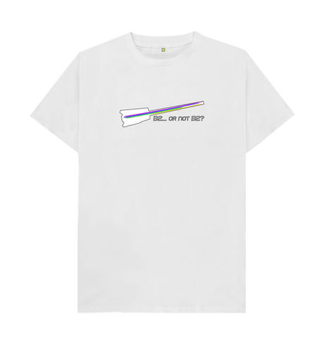 White \"B2... Or Not B2?\" Hohner B2 Bass Guitar Graphic Mens T-Shirt