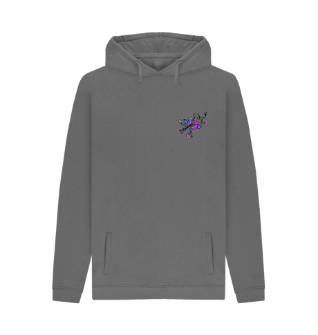 Slate Grey Printed Hoody Front