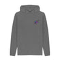 Slate Grey Mens Cartoon Character Flying V Hoodie