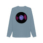 Stone Blue Women's Record Graphic Sweatshirt