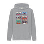 Light Heather Mens Cassette Mix Tape Hoodie