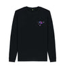 Black Mens Cartoon Character Flying V Sweater