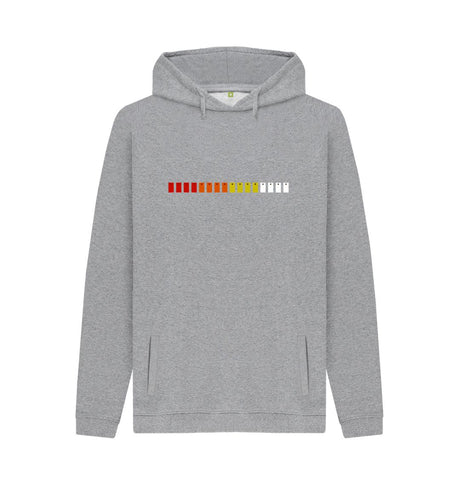 Light Heather Mens TR-808 Simple Pad Hoodie