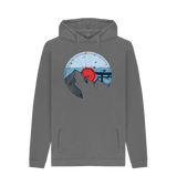 Slate Grey Printed Hoody Front
