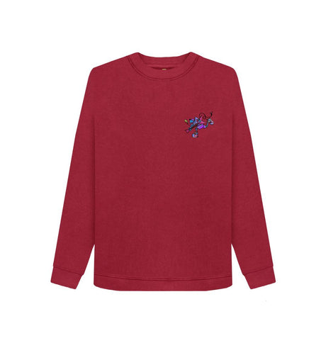 Cherry Womens Cartoon Character Flying V Sweater