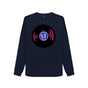 Navy Blue Women's Record Graphic Sweatshirt