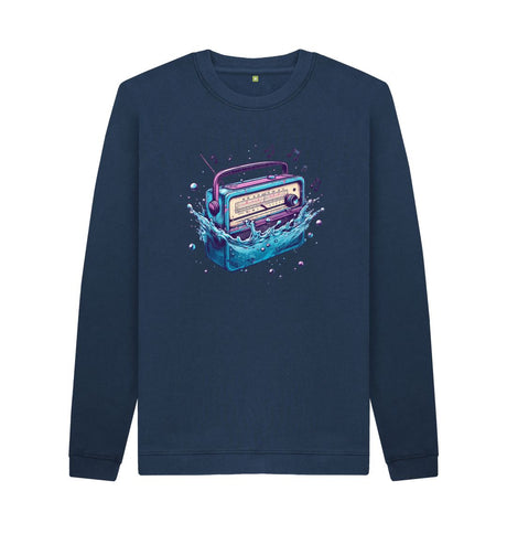 Navy Blue Men's Sync Or Swim Sweatshirt