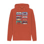 Rust Mens Cassette Mix Tape Hoodie