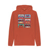 Rust Mens Cassette Mix Tape Hoodie