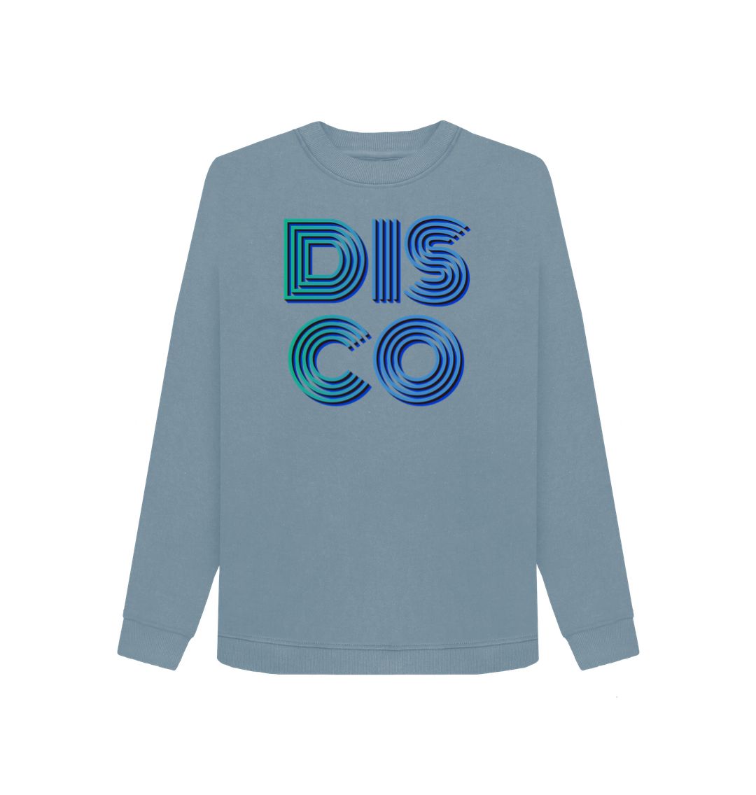 Stone Blue Women's 3D \"Disco\" Sweatshirt