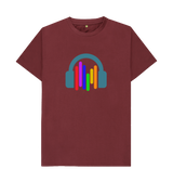 Red Wine Printed T-shirt Front