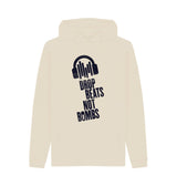 Oat Drop Beats Not Bombs Sound Shirts Navy Logo Mens Hoodie