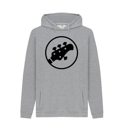 Light Heather Mens Stingray Guitar Head Hoodie