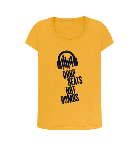 Mustard Printed T-shirt Front