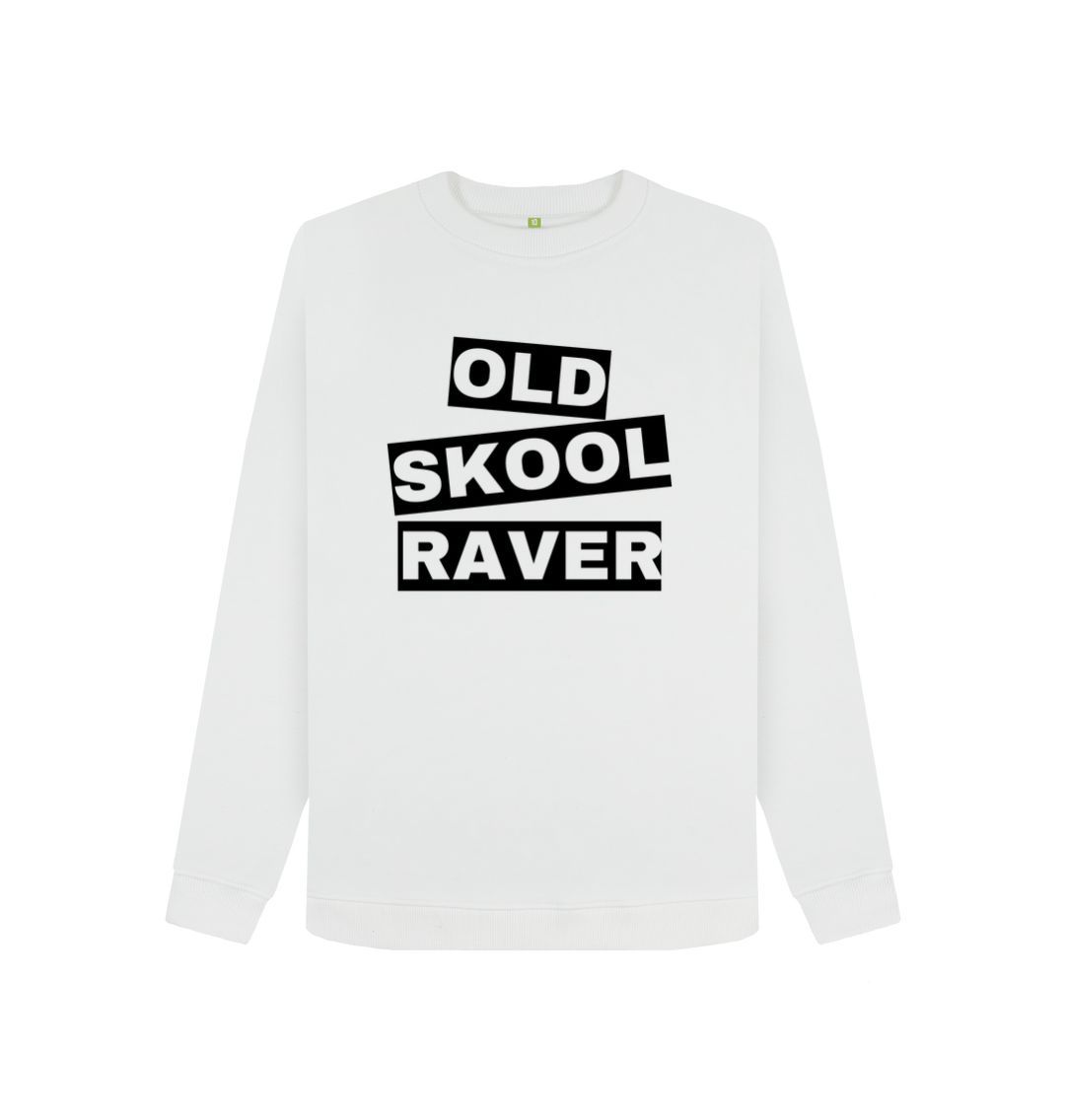 White Women's \"Old Skool Raver\" Sweatshirt