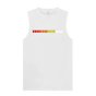 White TR-808 Simple Pads Graphic Mens Vest