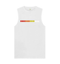 White TR-808 Simple Pads Graphic Mens Vest