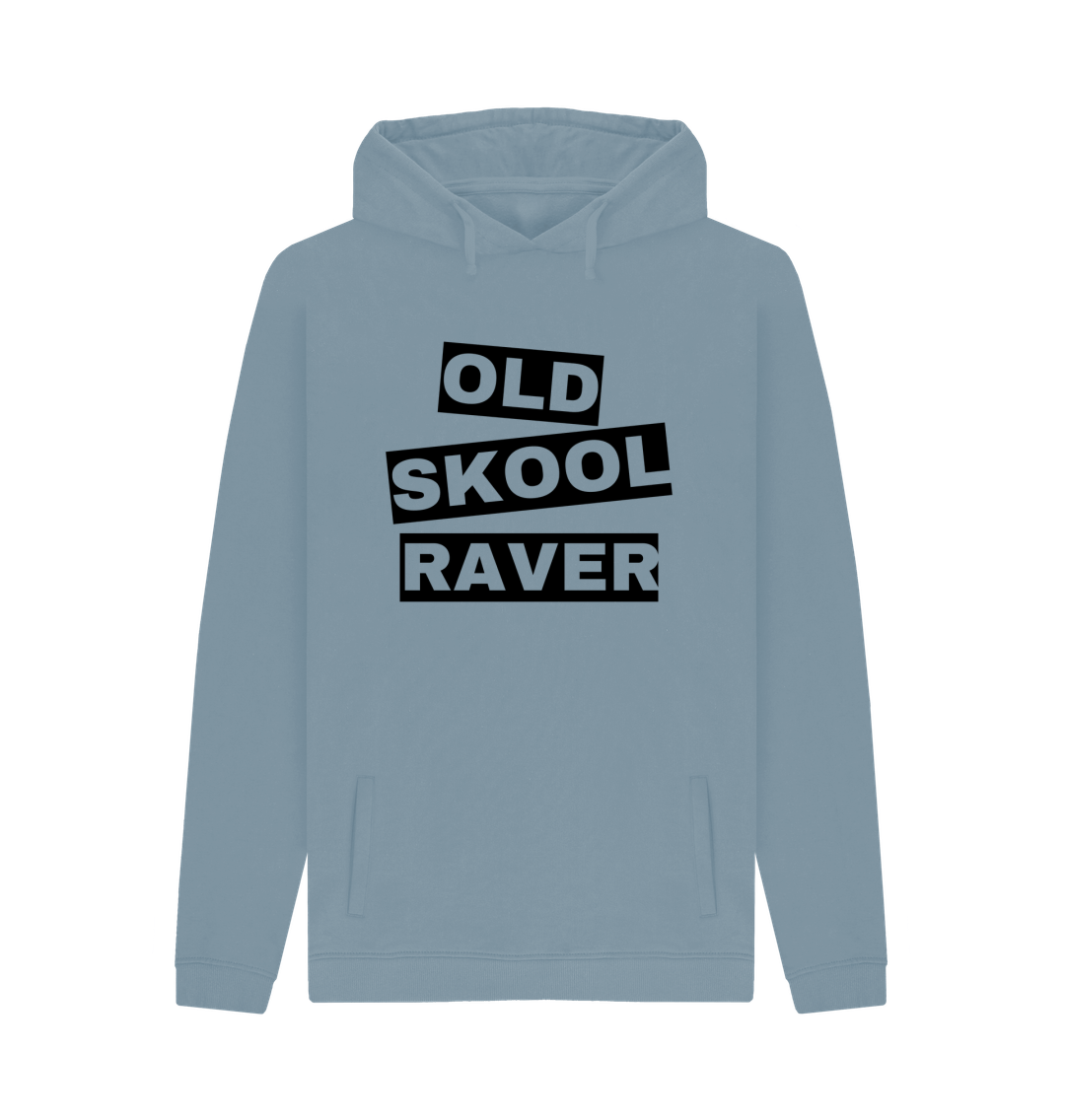 Stone Blue Printed Hoody Front