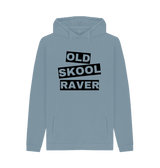 Stone Blue Printed Hoody Front