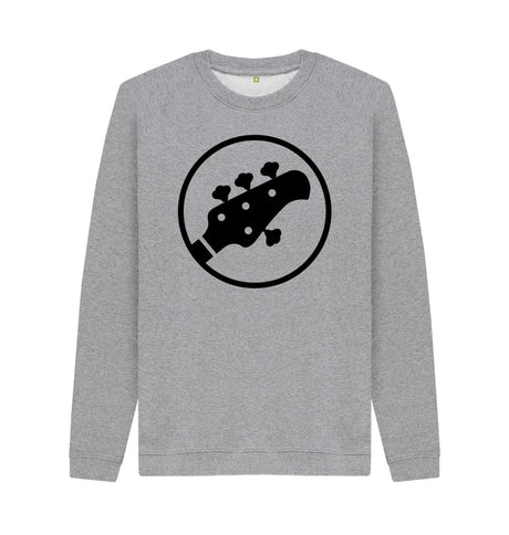 Light Heather Mens Stingray Guitar Head Sweatshirt