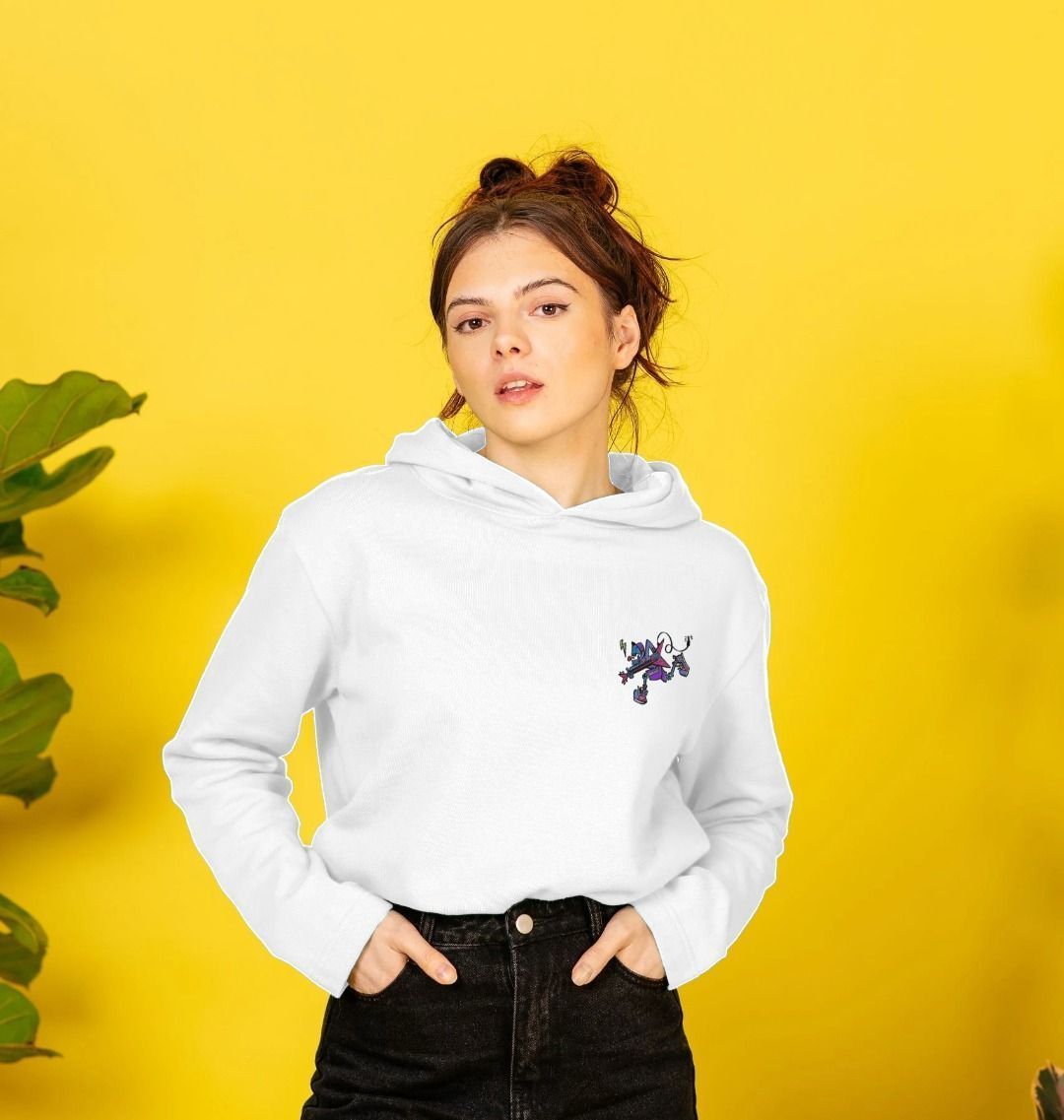 Womens Cartoon Character Flying V hoodie