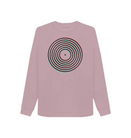 Mauve Printed Sweater Front