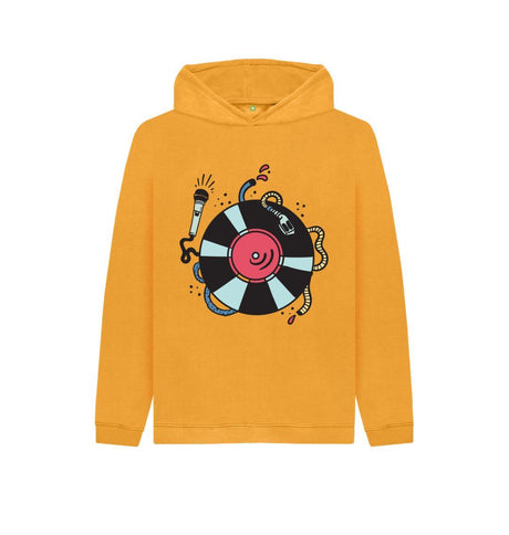 Mustard Kids Cartoon DJ Hoodie