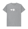 Athletic Grey I Love Drum & Bass Graphic T-Shirt