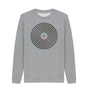 Light Heather Mens Vinyl Record Outline Sweatshirt