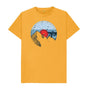 Mustard Mens Vinyl Record Mountain T-Shirt