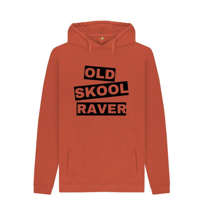 Rust Mens \"Old Skool Raver\" Hoodie